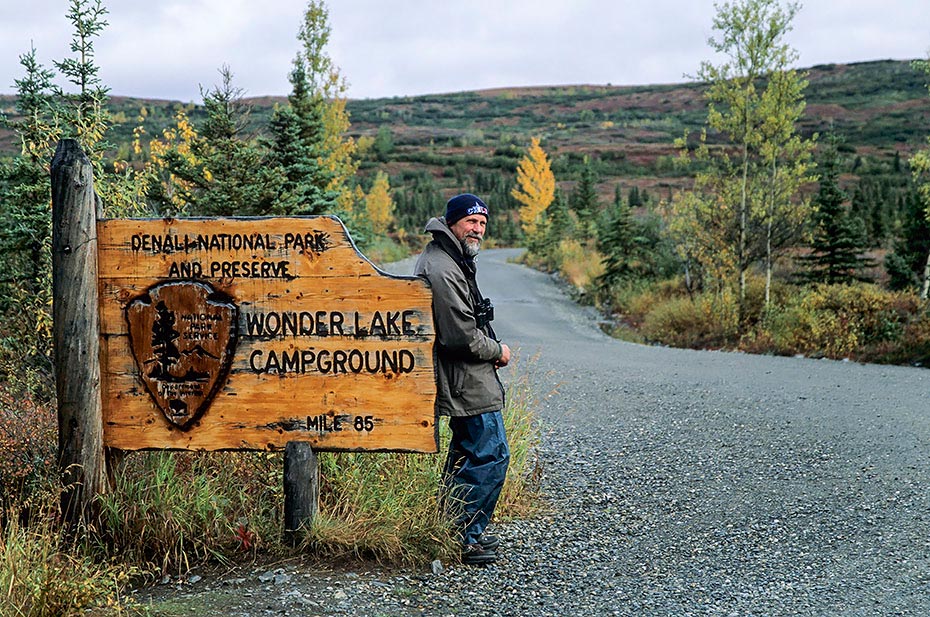 Andreas am Wonder Lake Campingplatz, Denali-Nationalpark - (Alaska), Andreas at Wonder Lake Campground