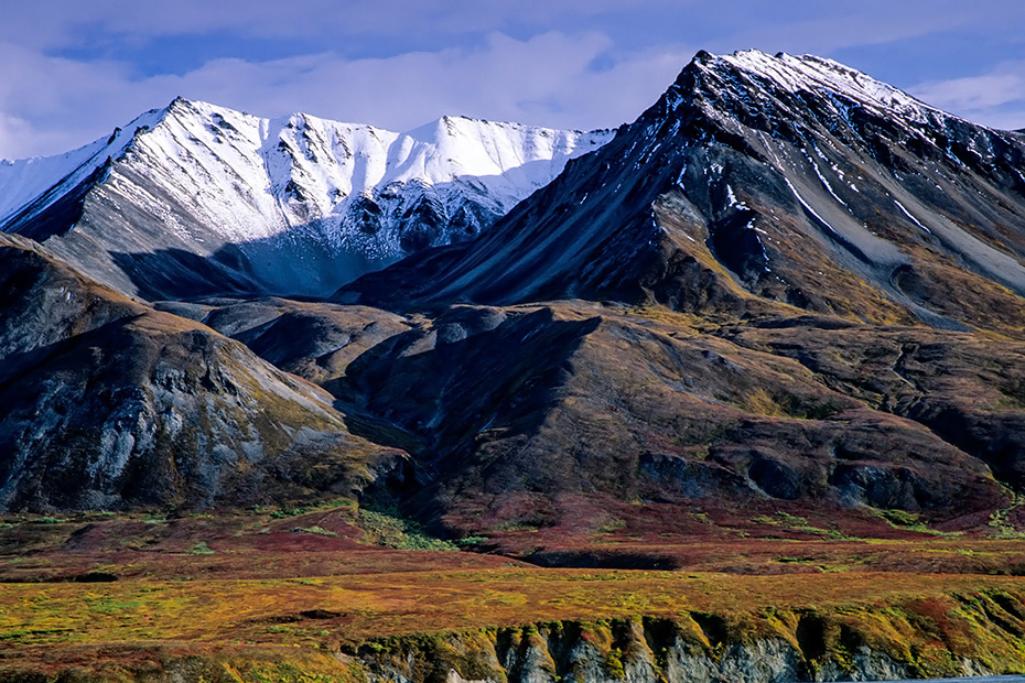 Mount Eielson und herbstliche Tundralandschaft, Denali Nationalpark  -  Alaska, Mount Eielson and tundra landscape in indian summer