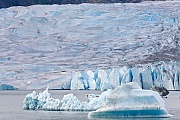 Eisberge auf dem Mendenhall See vor dem Mendenhall Gletscher, Juneau  -  Alaska, Icebergs at Mendenhall lake in front of Mendenhall glacier