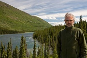 Rainer am Tagish-See, Klondike Highway - Alaska (Juli 2008), Rainer at Tagish-Lake