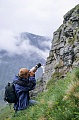 Justus im Hochgebirge, Nationalpark Hohe Tauern - Oesterreich 2002, Justus photographs Alpine Ibex