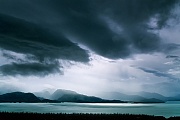 Gewitterwolken ueber der Kachemak-Bucht, Homer  -  Kenai-Halbinsel, Thunderstorm clouds over the Kachemak Bay