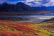 Mount Eielson und herbstliche Tundralandschaft, Denali Nationalpark  -  Alaska, Mount Eielson and tundra landscape in fall