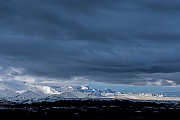 Neuschnee auf den Bergen der Alaska-Bergkette und in der Tundra, Denali Nationalpark  -  Alaska, Fresh snow on the mountains of the Alaska range and in the tundra