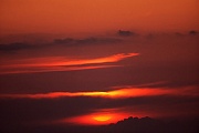Sonnenuntergang zwischen Wolken, Kreis Rendsburg-Eckernfoerde  -  Schleswig-Holstein, Sunset between clouds
